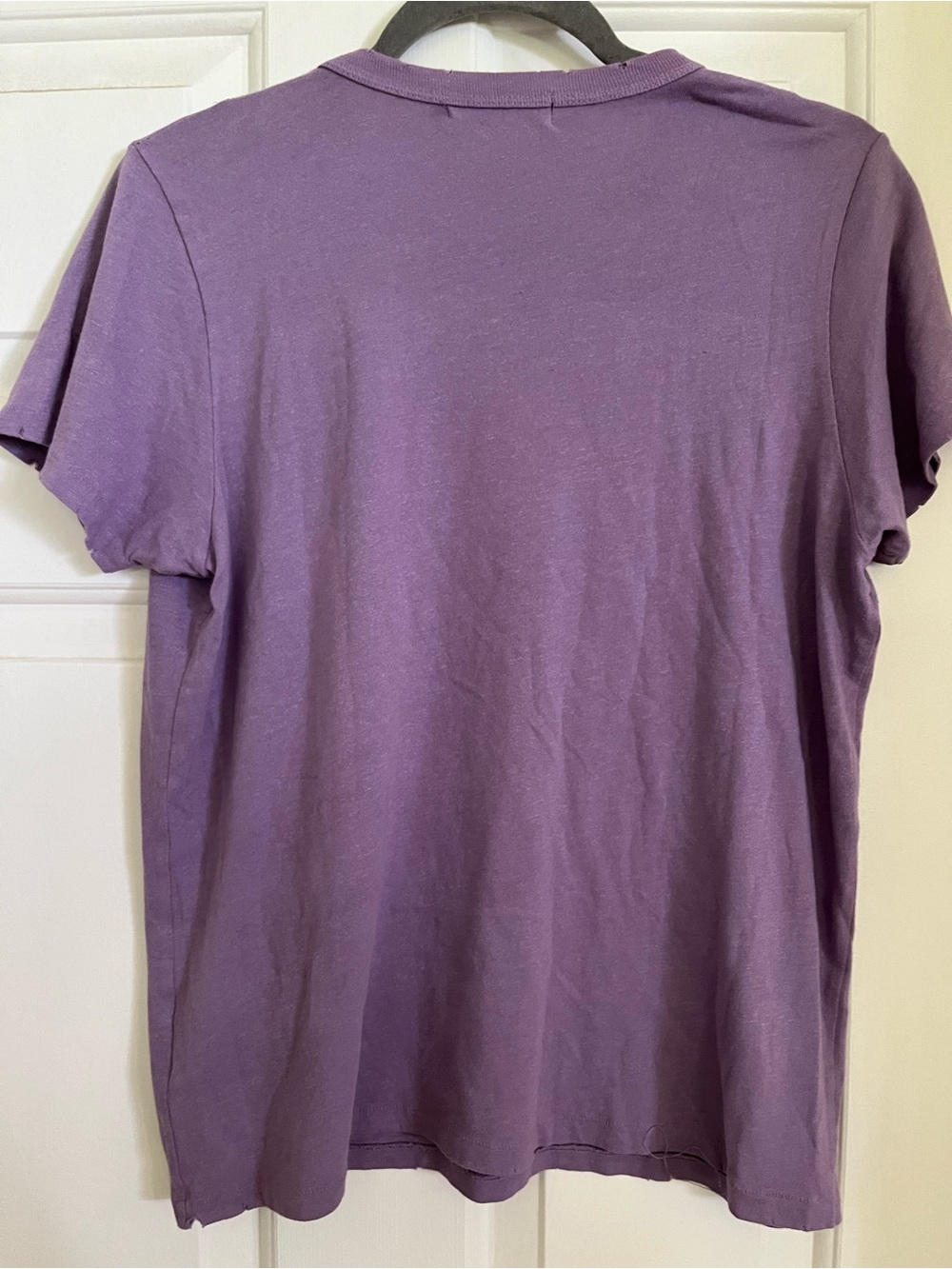 Out of Office Purple Distressed Tee - Large - Picture 2 of 6